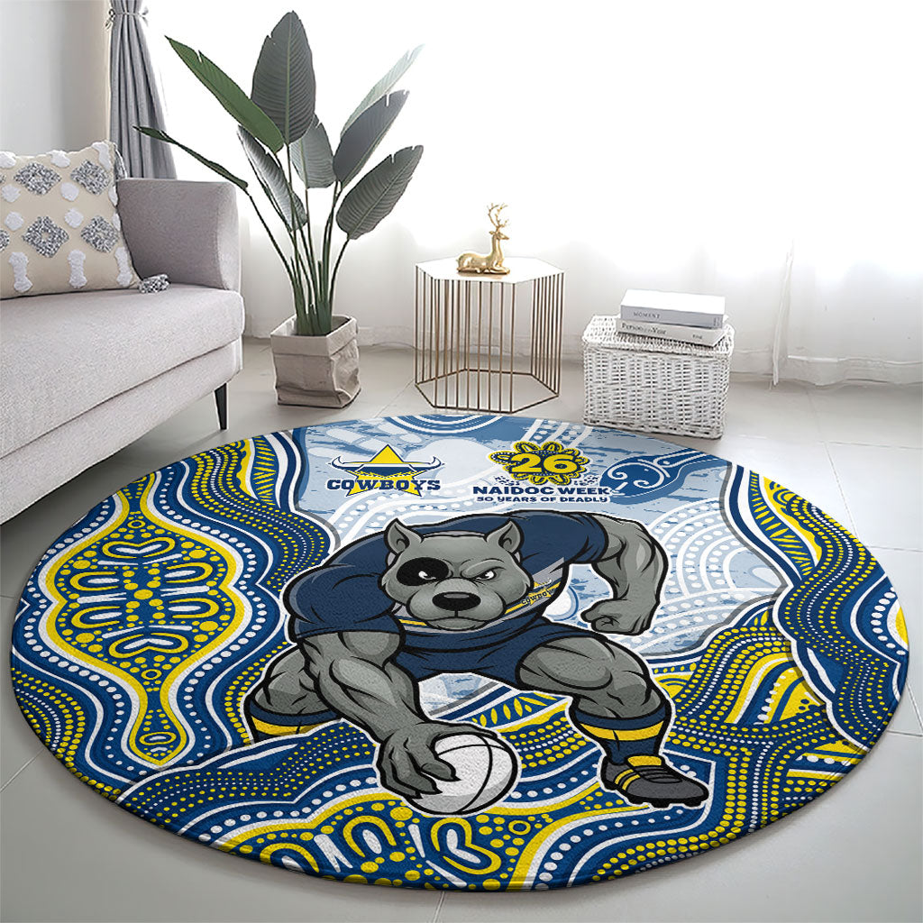 North Queensland Cowboys NAIDOC Week 2026 Round Carpet First Nations of Australia Aboriginal Mascot Rugby