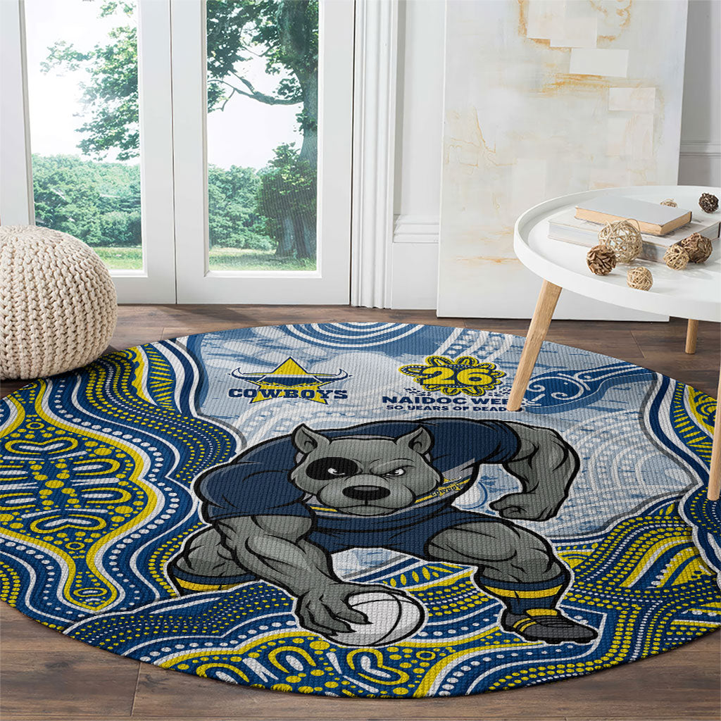 North Queensland Cowboys NAIDOC Week 2026 Round Carpet First Nations of Australia Aboriginal Mascot Rugby