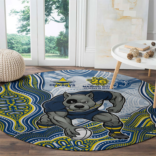 North Queensland Cowboys NAIDOC Week 2026 Round Carpet First Nations of Australia Aboriginal Mascot Rugby