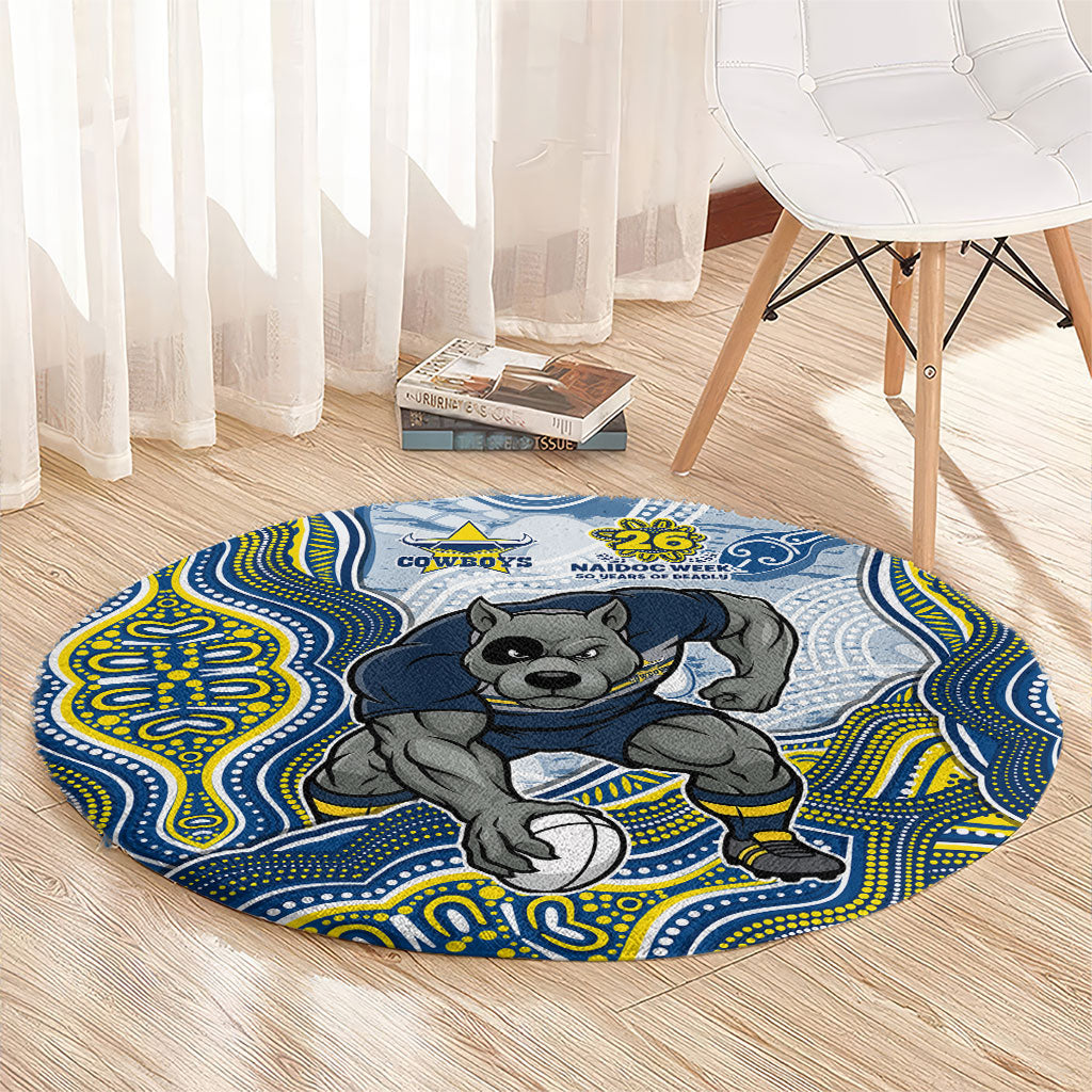 North Queensland Cowboys NAIDOC Week 2026 Round Carpet First Nations of Australia Aboriginal Mascot Rugby
