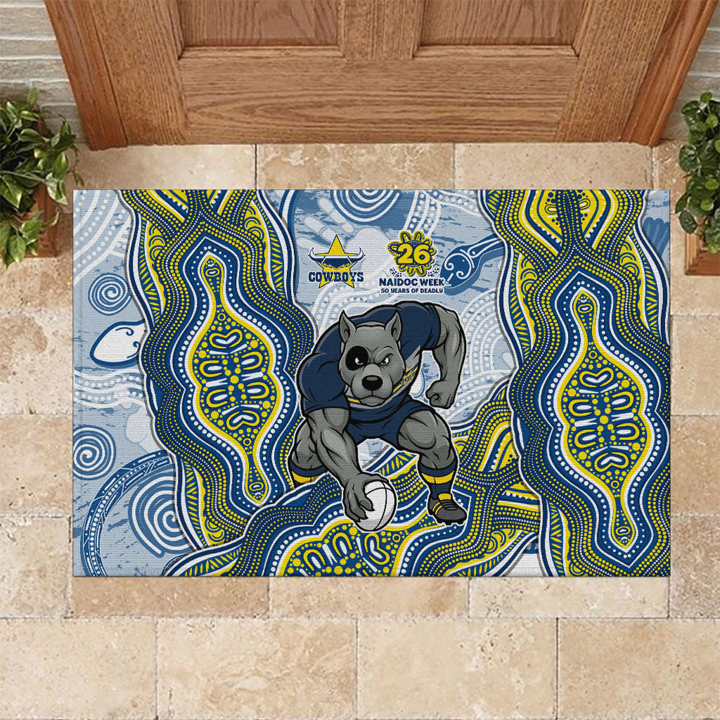 North Queensland Cowboys NAIDOC Week 2026 Rubber Doormat First Nations of Australia Aboriginal Mascot Rugby