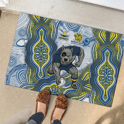 North Queensland Cowboys NAIDOC Week 2026 Rubber Doormat First Nations of Australia Aboriginal Mascot Rugby