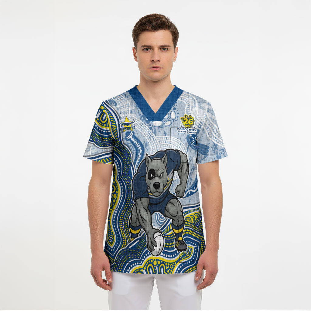 North Queensland Cowboys NAIDOC Week 2026 Scrub Top First Nations of Australia Aboriginal Mascot Rugby