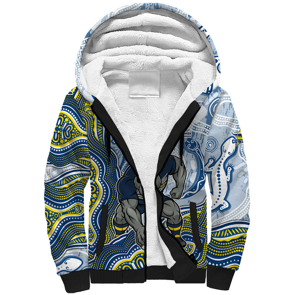 North Queensland Cowboys NAIDOC Week 2026 Sherpa Hoodie First Nations of Australia Aboriginal Mascot Rugby