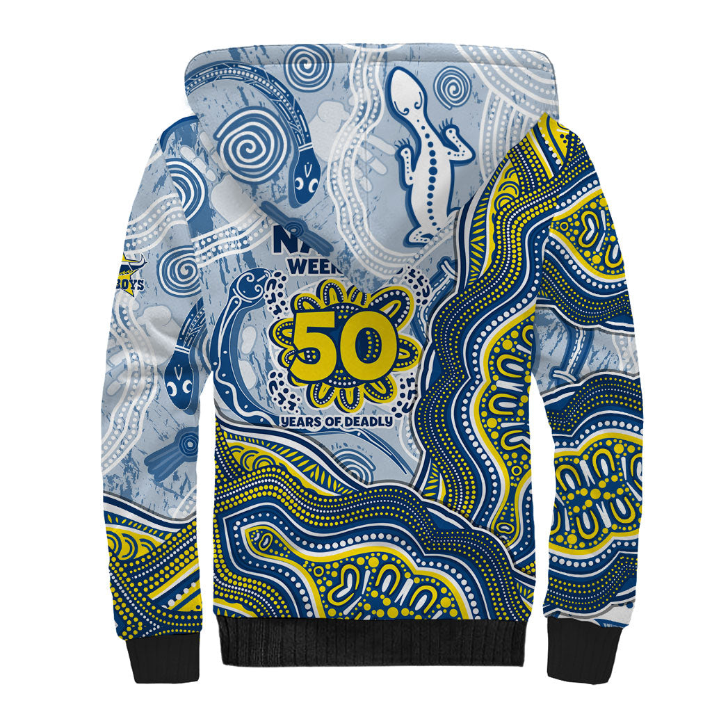North Queensland Cowboys NAIDOC Week 2026 Sherpa Hoodie First Nations of Australia Aboriginal Mascot Rugby