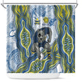 North Queensland Cowboys NAIDOC Week 2026 Shower Curtain First Nations of Australia Aboriginal Mascot Rugby