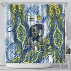 North Queensland Cowboys NAIDOC Week 2026 Shower Curtain First Nations of Australia Aboriginal Mascot Rugby