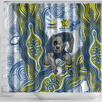 North Queensland Cowboys NAIDOC Week 2026 Shower Curtain First Nations of Australia Aboriginal Mascot Rugby