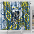 North Queensland Cowboys NAIDOC Week 2026 Shower Curtain First Nations of Australia Aboriginal Mascot Rugby
