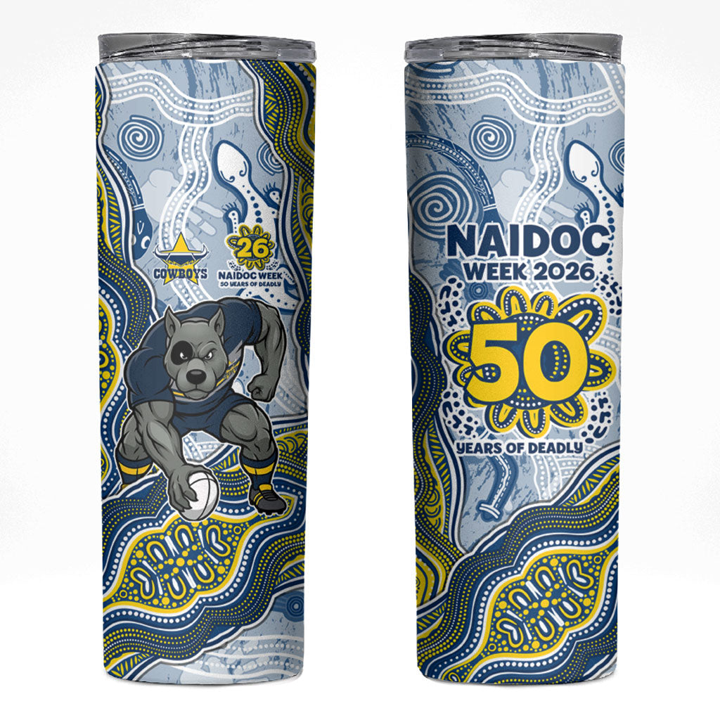 North Queensland Cowboys NAIDOC Week 2026 Skinny Tumbler First Nations of Australia Aboriginal Mascot Rugby