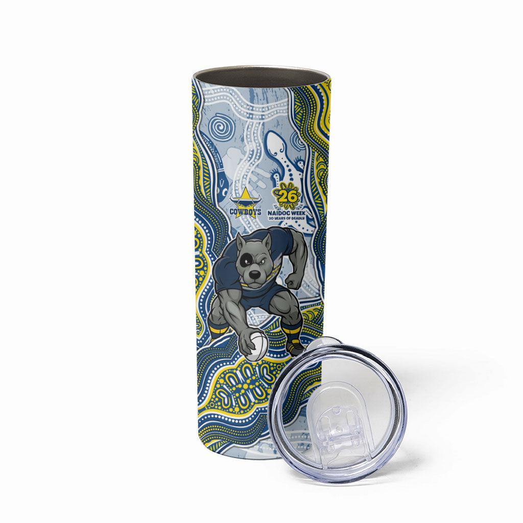 North Queensland Cowboys NAIDOC Week 2026 Skinny Tumbler First Nations of Australia Aboriginal Mascot Rugby