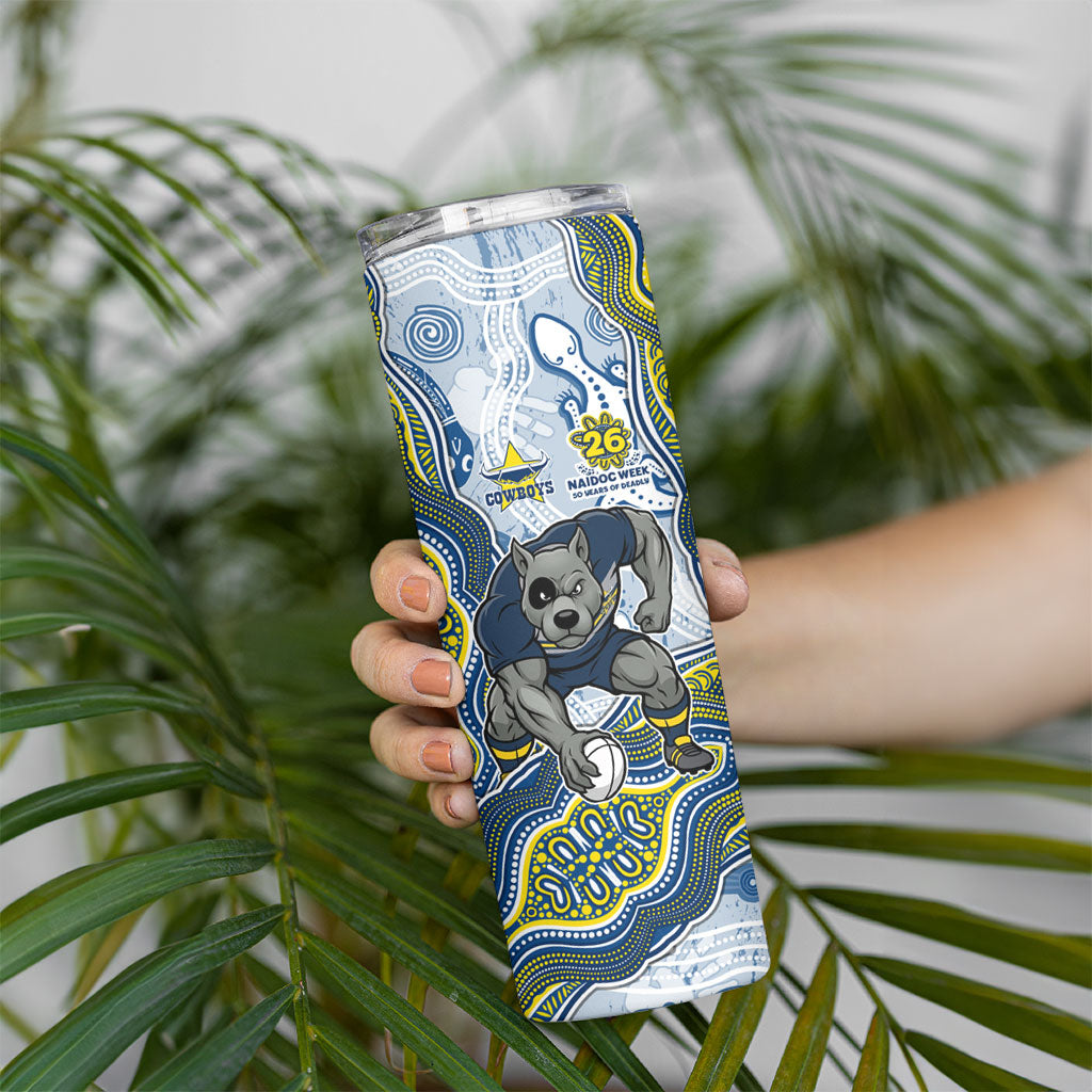 North Queensland Cowboys NAIDOC Week 2026 Skinny Tumbler First Nations of Australia Aboriginal Mascot Rugby
