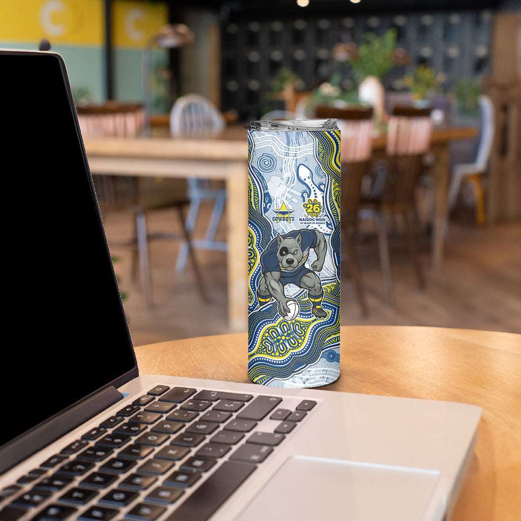 North Queensland Cowboys NAIDOC Week 2026 Skinny Tumbler First Nations of Australia Aboriginal Mascot Rugby