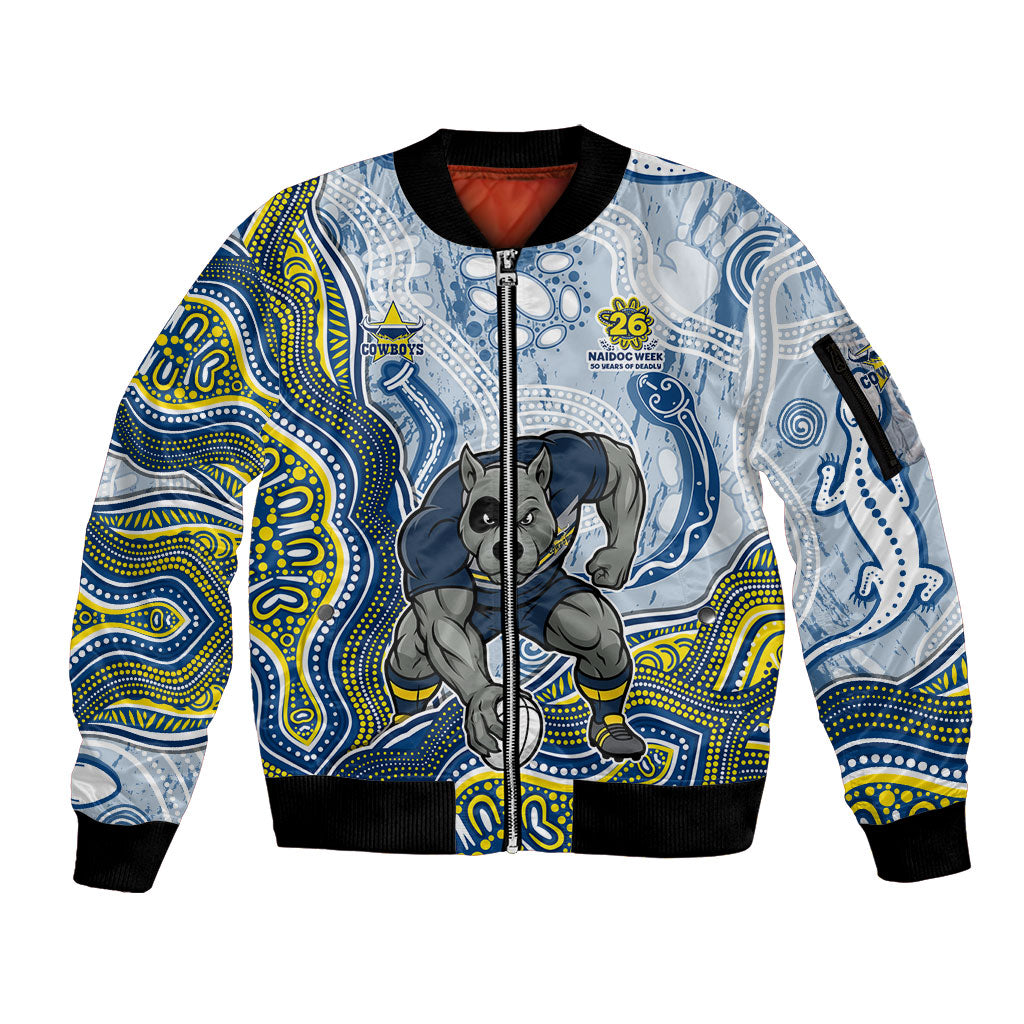North Queensland Cowboys NAIDOC Week 2026 Sleeve Zip Bomber Jacket First Nations of Australia Aboriginal Mascot Rugby