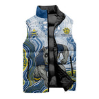 North Queensland Cowboys NAIDOC Week 2026 Sleeveless Puffer Jacket First Nations of Australia Aboriginal Mascot Rugby