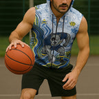 North Queensland Cowboys NAIDOC Week 2026 Sleeveless Zip Hoodie First Nations of Australia Aboriginal Mascot Rugby