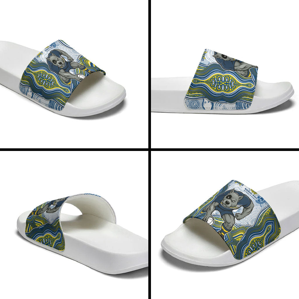 North Queensland Cowboys NAIDOC Week 2026 Slide Sandals First Nations of Australia Aboriginal Mascot Rugby