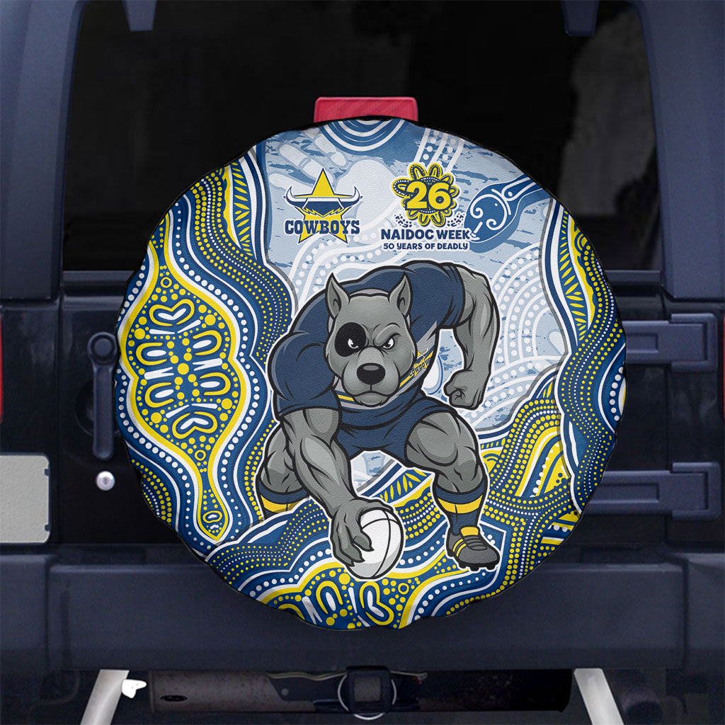 North Queensland Cowboys NAIDOC Week 2026 Spare Tire Cover First Nations of Australia Aboriginal Mascot Rugby