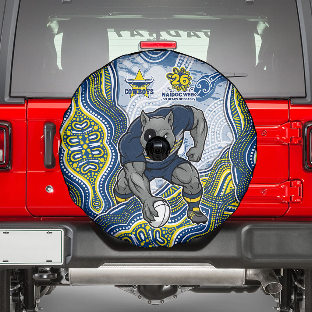 North Queensland Cowboys NAIDOC Week 2026 Spare Tire Cover First Nations of Australia Aboriginal Mascot Rugby