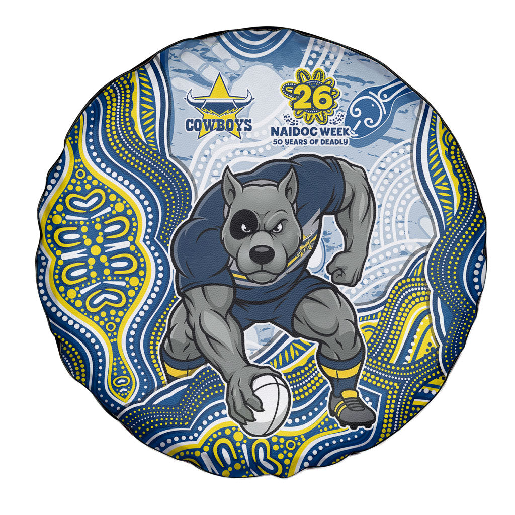 North Queensland Cowboys NAIDOC Week 2026 Spare Tire Cover First Nations of Australia Aboriginal Mascot Rugby