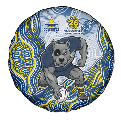 North Queensland Cowboys NAIDOC Week 2026 Spare Tire Cover First Nations of Australia Aboriginal Mascot Rugby