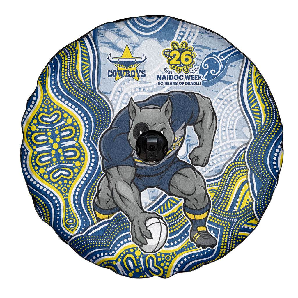 North Queensland Cowboys NAIDOC Week 2026 Spare Tire Cover First Nations of Australia Aboriginal Mascot Rugby