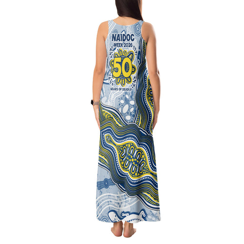 North Queensland Cowboys NAIDOC Week 2026 Tank Maxi Dress First Nations of Australia Aboriginal Mascot Rugby