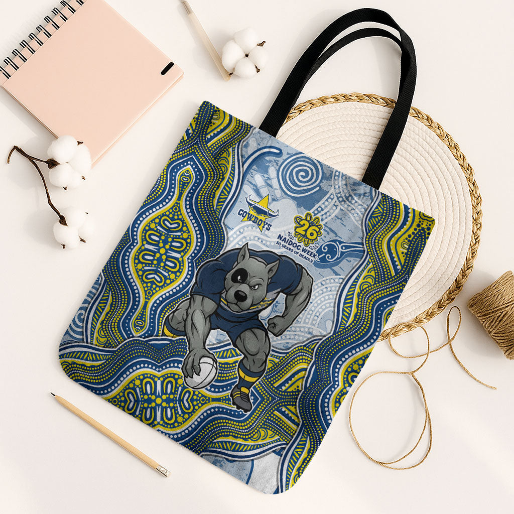 North Queensland Cowboys NAIDOC Week 2026 Tote Bag First Nations of Australia Aboriginal Mascot Rugby