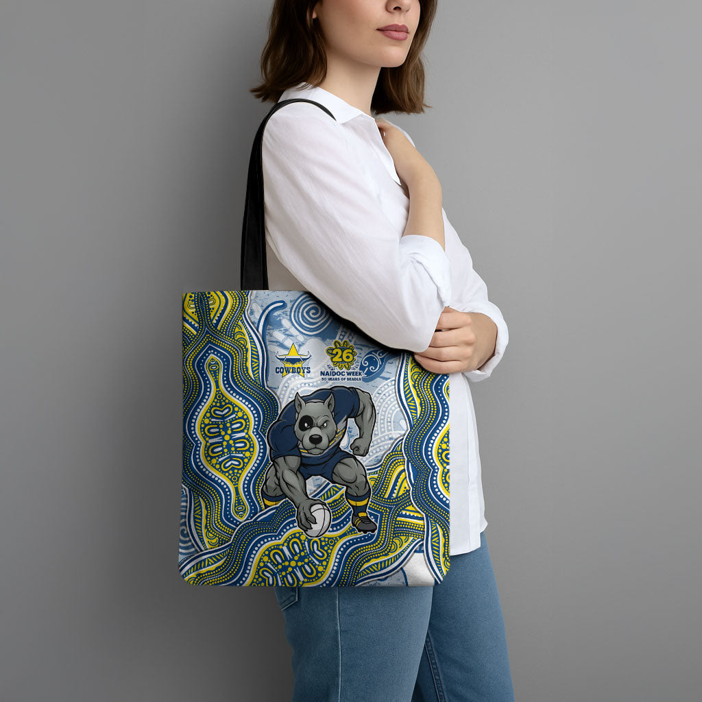North Queensland Cowboys NAIDOC Week 2026 Tote Bag First Nations of Australia Aboriginal Mascot Rugby