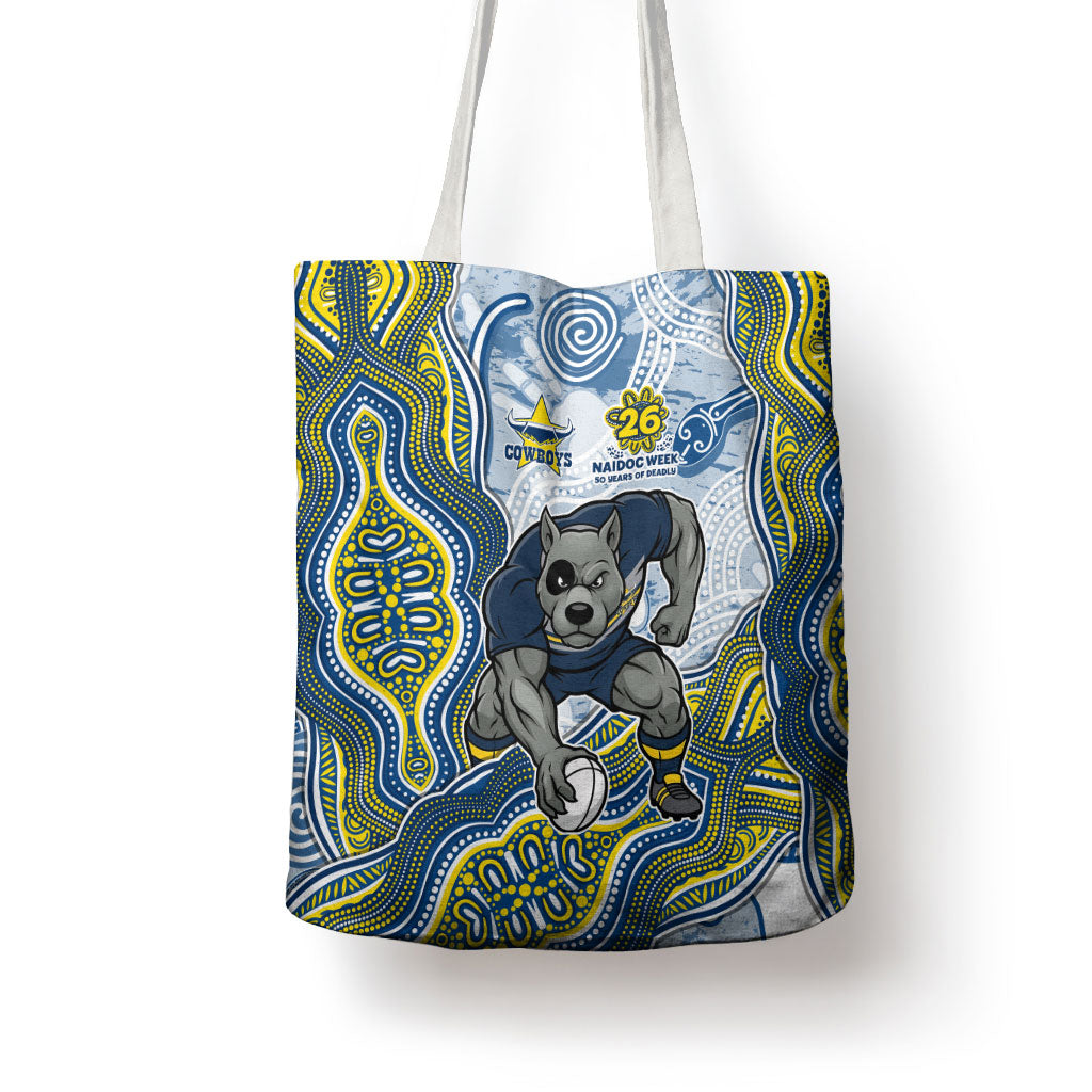 North Queensland Cowboys NAIDOC Week 2026 Tote Bag First Nations of Australia Aboriginal Mascot Rugby