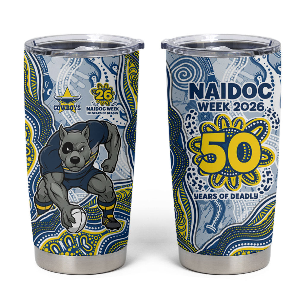 North Queensland Cowboys NAIDOC Week 2026 Tumbler Cup First Nations of Australia Aboriginal Mascot Rugby