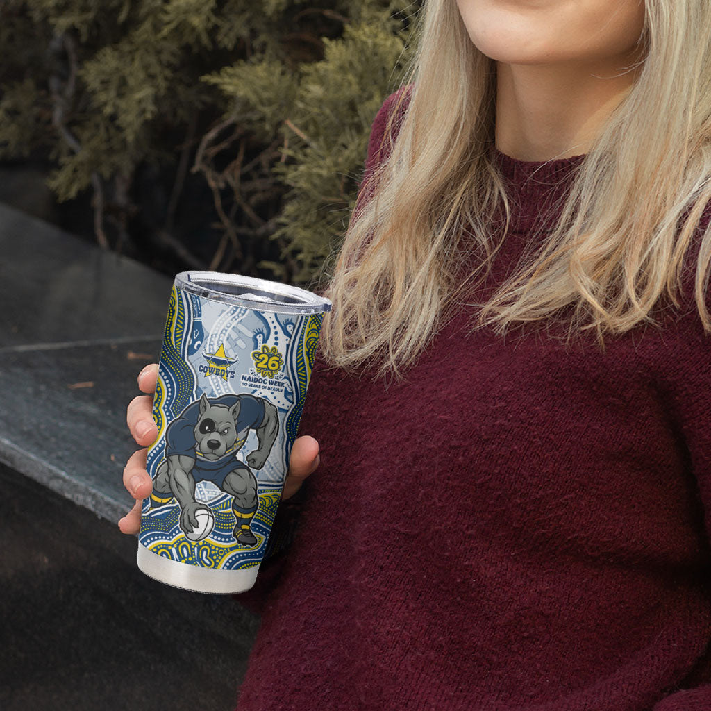North Queensland Cowboys NAIDOC Week 2026 Tumbler Cup First Nations of Australia Aboriginal Mascot Rugby