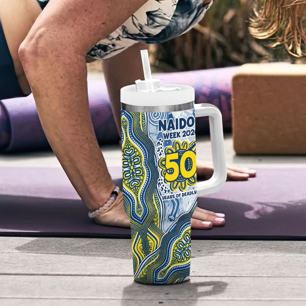 North Queensland Cowboys NAIDOC Week 2026 Tumbler With Handle First Nations of Australia Aboriginal Mascot Rugby