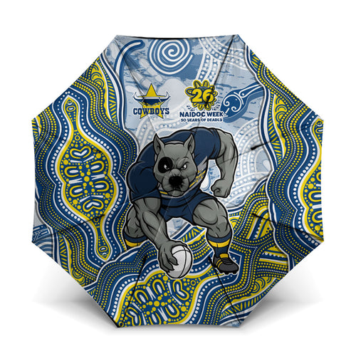 North Queensland Cowboys NAIDOC Week 2026 Umbrella First Nations of Australia Aboriginal Mascot Rugby