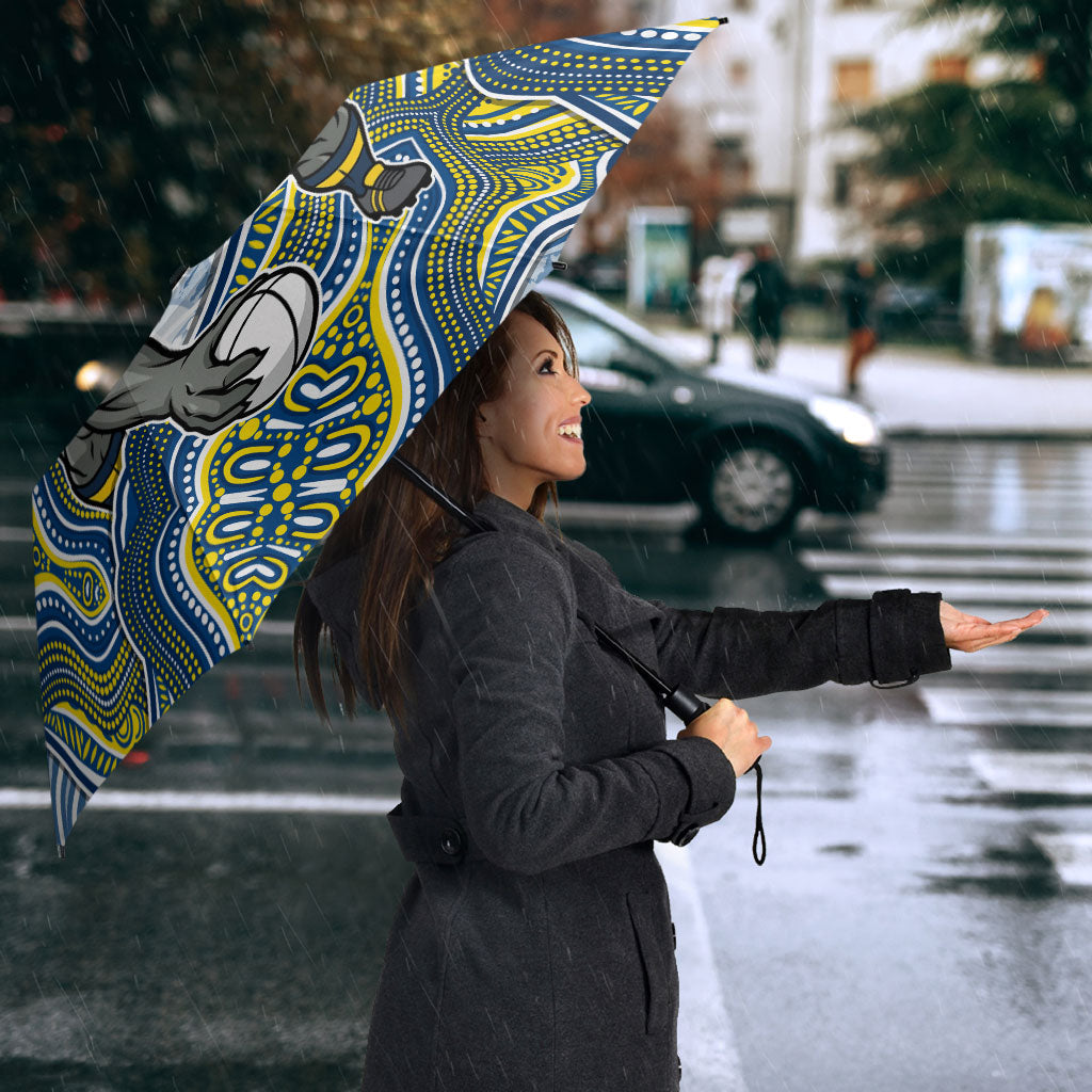 North Queensland Cowboys NAIDOC Week 2026 Umbrella First Nations of Australia Aboriginal Mascot Rugby