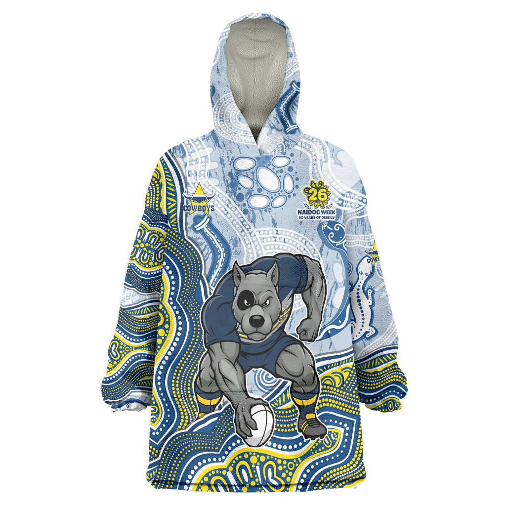 North Queensland Cowboys NAIDOC Week 2026 Wearable Blanket Hoodie First Nations of Australia Aboriginal Mascot Rugby