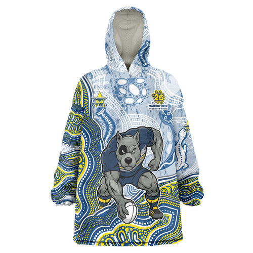 North Queensland Cowboys NAIDOC Week 2026 Wearable Blanket Hoodie First Nations of Australia Aboriginal Mascot Rugby