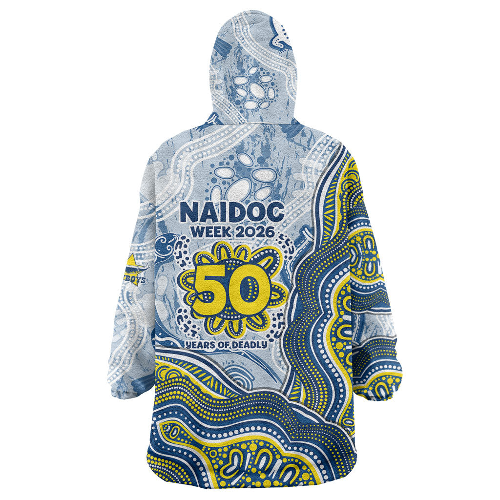 North Queensland Cowboys NAIDOC Week 2026 Wearable Blanket Hoodie First Nations of Australia Aboriginal Mascot Rugby