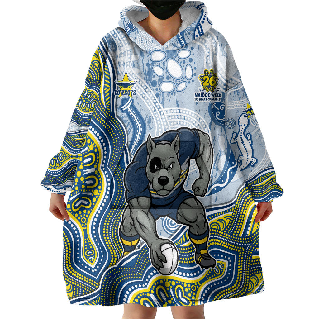 North Queensland Cowboys NAIDOC Week 2026 Wearable Blanket Hoodie First Nations of Australia Aboriginal Mascot Rugby