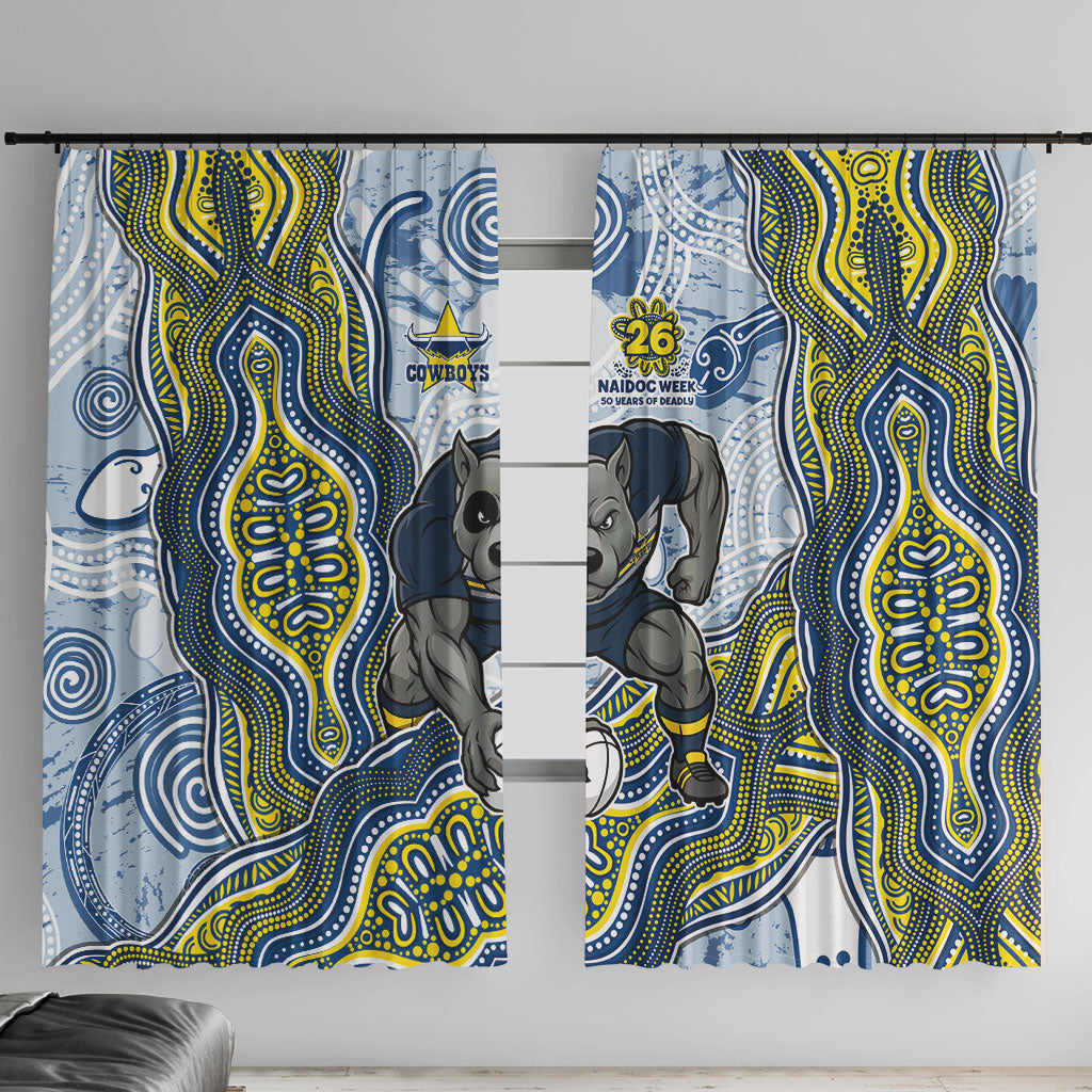 North Queensland Cowboys NAIDOC Week 2026 Window Curtain First Nations of Australia Aboriginal Mascot Rugby