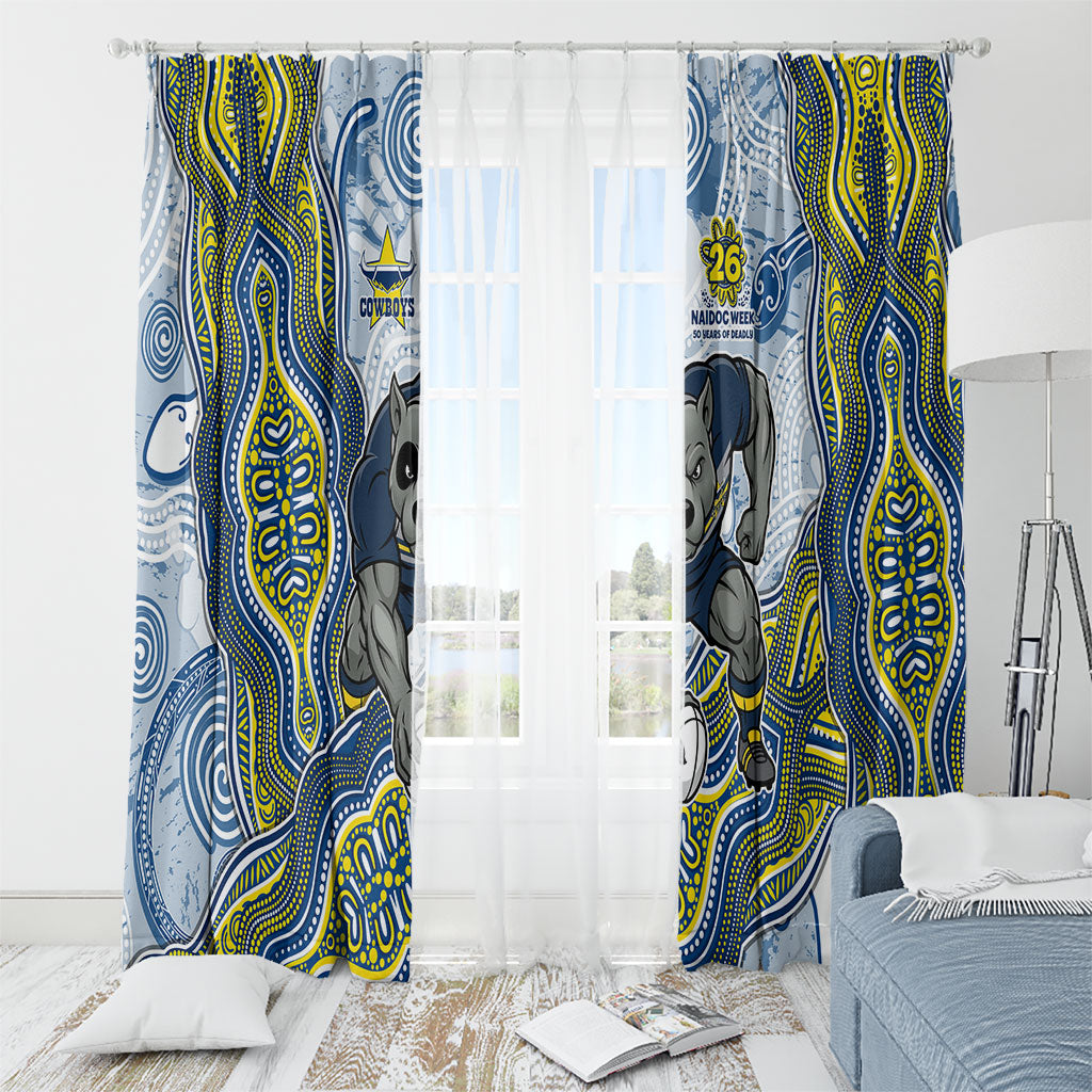 North Queensland Cowboys NAIDOC Week 2026 Window Curtain First Nations of Australia Aboriginal Mascot Rugby
