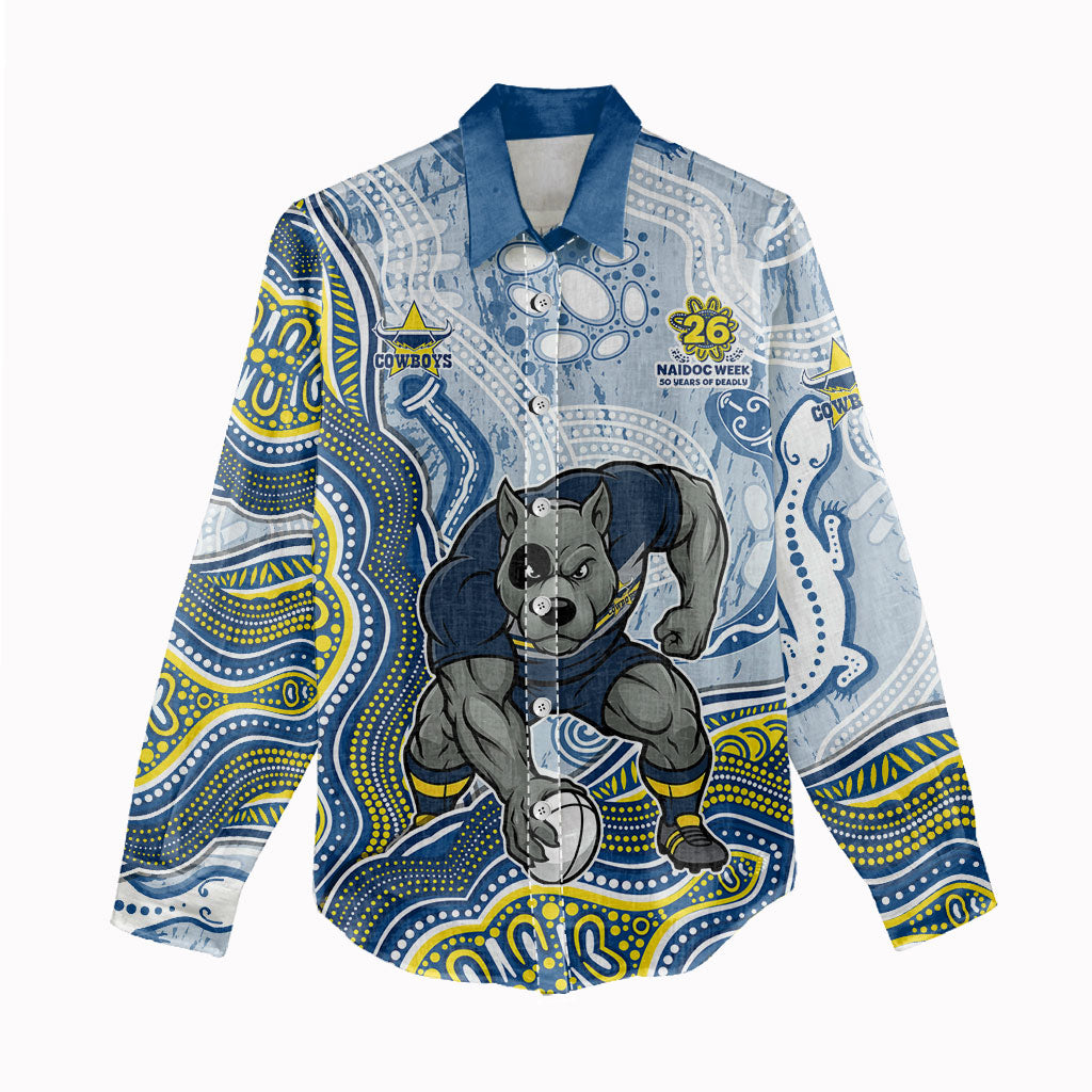 North Queensland Cowboys NAIDOC Week 2026 Women Casual Shirt First Nations of Australia Aboriginal Mascot Rugby