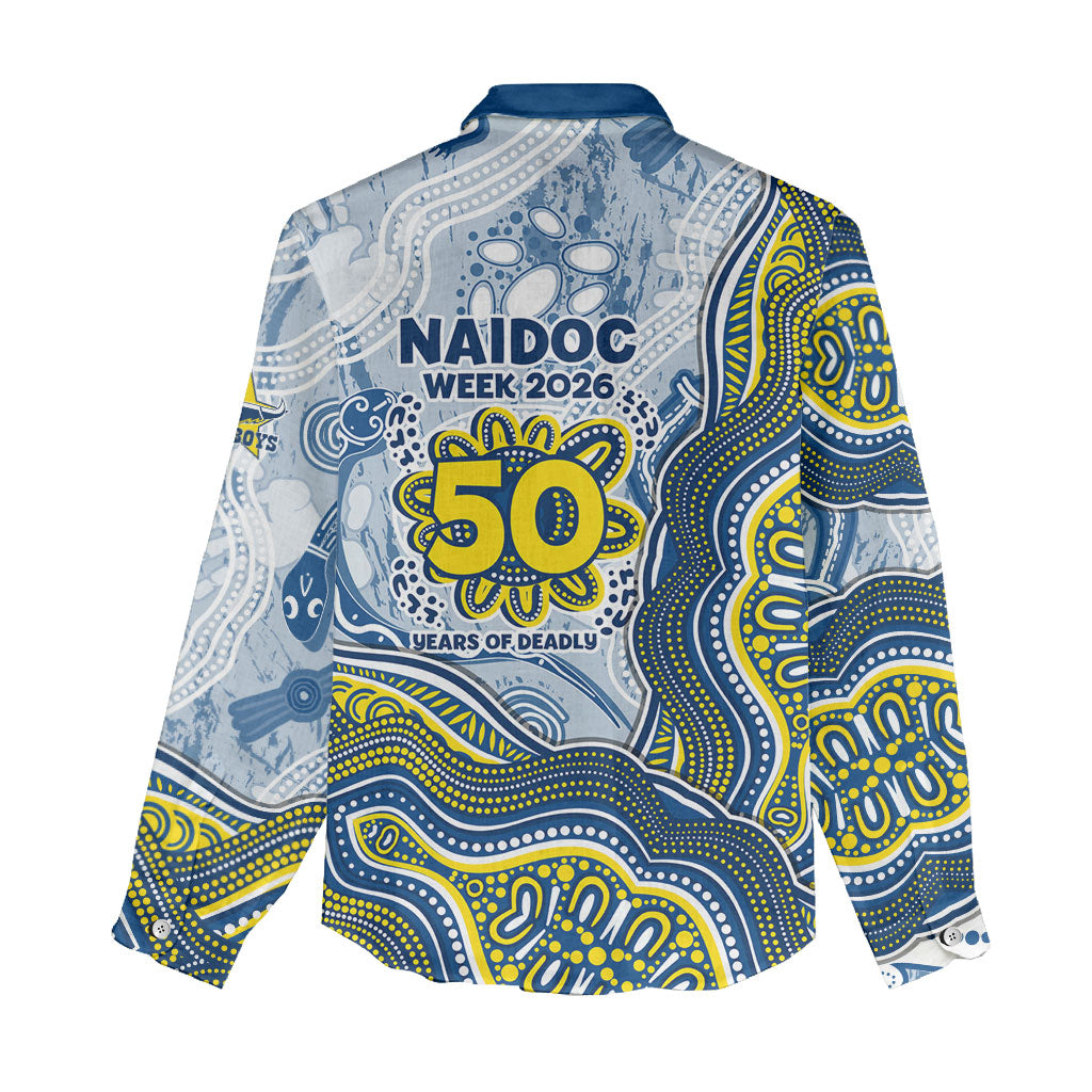 North Queensland Cowboys NAIDOC Week 2026 Women Casual Shirt First Nations of Australia Aboriginal Mascot Rugby