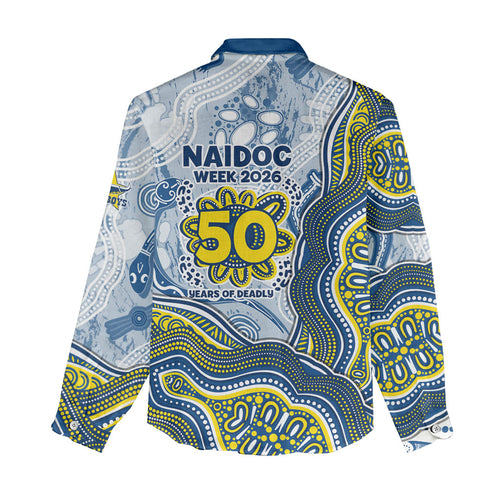 North Queensland Cowboys NAIDOC Week 2026 Women Casual Shirt First Nations of Australia Aboriginal Mascot Rugby