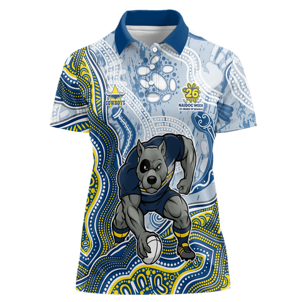 North Queensland Cowboys NAIDOC Week 2026 Women Polo Shirt First Nations of Australia Aboriginal Mascot Rugby
