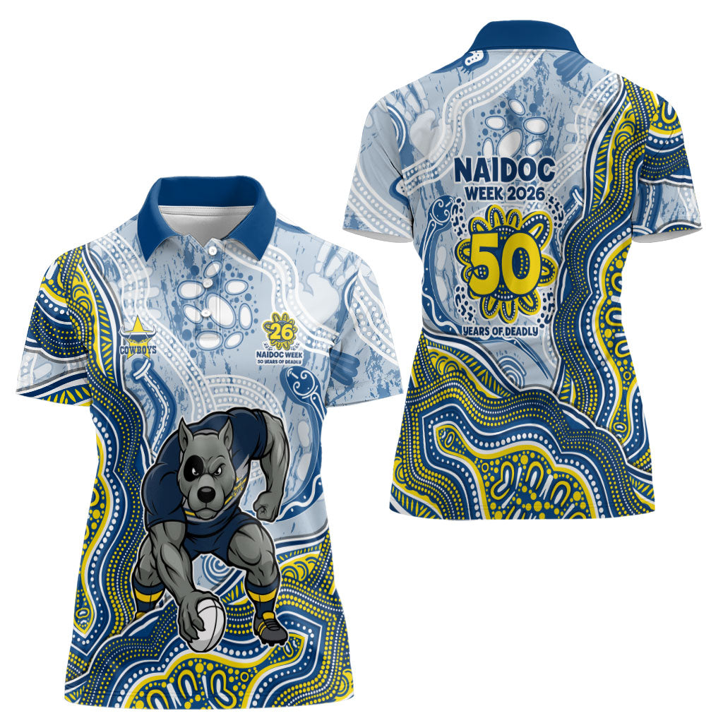 North Queensland Cowboys NAIDOC Week 2026 Women Polo Shirt First Nations of Australia Aboriginal Mascot Rugby