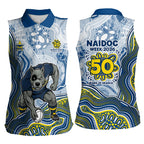 North Queensland Cowboys NAIDOC Week 2026 Women Sleeveless Polo Shirt First Nations of Australia Aboriginal Mascot Rugby