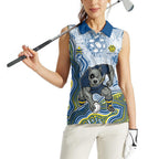 North Queensland Cowboys NAIDOC Week 2026 Women Sleeveless Polo Shirt First Nations of Australia Aboriginal Mascot Rugby