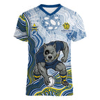 North Queensland Cowboys NAIDOC Week 2026 Women V-Neck T-Shirt First Nations of Australia Aboriginal Mascot Rugby