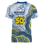 North Queensland Cowboys NAIDOC Week 2026 Women V-Neck T-Shirt First Nations of Australia Aboriginal Mascot Rugby